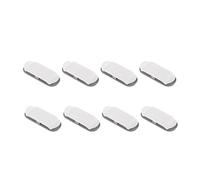 ANKROYU Data Cable Organizer USB Cable Winder ABS Cord Management Tool Strong Adhesive Drill Free Installation for Desk Wall Home Office 4 Pack or 8 Pack (8 Pcs)