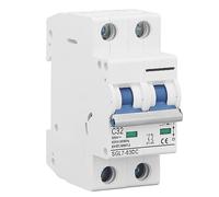 ANKROYU DC Miniature Circuit Breaker 2 Pole 500V 32Amp High Voltage Isolator Switch with Fast Arc Extinction for Solar PV Systems and Marine Applications