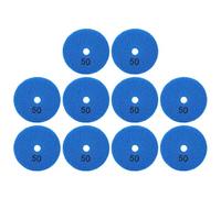 ANKROYU Diamond Sanding Discs Pads 3 Inch Buffing Polishing Pads for Marble Concrete Stones 50 Mesh 10Pcs Blue