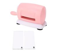 ANKROYU Die Cutting Embossing Machine Hand Crank Mini Precision Die Embosser for Card Making Scrapbooking Crafting DIY Pink ABS 8.46x4.53x3.54inch