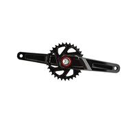 ANKROYU Direct Mount Mountain Bike Crankset, Hollow Integrated with Bottom Bracket, Crank Arms for Systems, Aluminum Alloy Crankset Set, Chainring Chain Retention