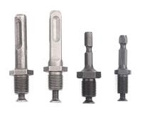 ANKROYU Drill Chuck Adapter Connector Set High Speed Steel 4 Pcs Square Hex Round Shank Conversion Rod for Power Drill Tools Heavy Duty DIY Projects