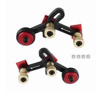 ANKROYU Dual Bearing Roller Press Set, Aluminum Alloy Woodworking Guide System with Left/Right Wheels, Anti Kickback Mechanism for Table Saws Band Saws