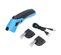 ANKROYU Electric Scissors Cordless Rechargeable Heavy Duty Fabric Leather Plastic with 2 Blades USB Charging 2000mAh Battery Ergonomic Handle for Crafting Upholstery DIY Projects