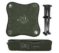 ANKROYU Elevated Dog Bed Foldable Portable Aluminum Alloy Frame Soft Cushion Pet Cot for Indoor Outdoor Camping Travel Beach (Green)