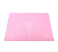 ANKROYU Extra Large Silicone Kneading Mat with Measurement Scale Non Slip Dough Rolling Board Heat Baking Mat for Bread Pasta Making Kitchen Essentials Pink 17.3x25.2 Inch