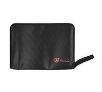 ANKROYU Fireproof Document Bag Money Bag Large Capacity Fire Secure Storage Organizer for Important Papers Certificates Cash Black 14 x 10 x 0.9 Inches