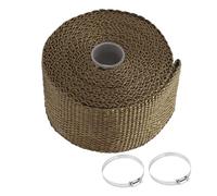 ANKROYU Fireproof Pipe Wrap Heat Resistant Tape 5M Stove Flue Protector with Adjustable Clamps for Outdoor Tent Camping Hiking Backpacking