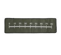 ANKROYU Fish Ruler Mat Foldable Portable Fish Measuring Pad Unhooking Mat with Scale Lines 0 80cm for Anglers Outdoor Fishing Enthusiasts Polyester Fabric Green 30.3x98cm