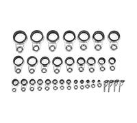 ANKROYU Fishing Rod Guides Kit Stainless Steel Ceramic Rings Durable Repair Accessories For Surf Casting Rod Building And Repairing 33Pcs Set With Multiple Sizes