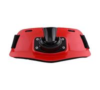 ANKROYU Fishing Rod Holder Belt, ABS Stand Up Tool with Swivels Slot, Adjustable Strap Abdominal Pad, Saltwater Resistant Design for Game Fish Angling (Red)