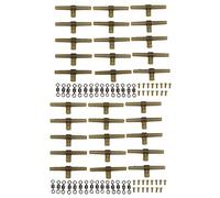 ANKROYU Fishing Tackle Accessories Rotating Snap Crossline Fishing Sleeve Firm Connection T Shaped Terminal Tackle Set for Freshwater Saltwater Anglers PVC Stainless Steel 30 Pcs