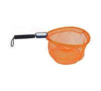 ANKROYU Fly Fishing Landing Net, Lightweight fish net, Rubberized Nylon Mesh, Saltwater Resistant Metal Frame ABS Handle for Sea Boat Bass Trout Fishing