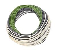 ANKROYU Fly Fishing Line Weight Forward Floating High Performance Braided No Memory Core Long Cast Smooth Finish for Freshwater Saltwater Anglers PVC Nylon Grass Green Gray Purple (DT5F)