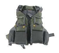 ANKROYU Fly Fishing Vest Multi Pocket Waistcoat Adjustable Fishing Life Jacket With Floating Pad For Motorboats Boating Water Surfing Sailing Windsurfing Fishing Watching The Sea