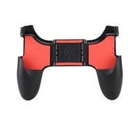 ANKROYU Folding Joystick Game Controller Ergonomic Handle Premium ABS Gamepad with Fine Grind Arenaceous for Mobile Gaming Black Red 14x10x3cm