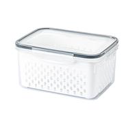 ANKROYU Food Storage Containers with Lids 6 Pack Plastic Airtight Kitchen Organizers for Refrigerator Pantry Freezer Free 34 oz Clear Stackable Containers for Leftovers Fruits Vege