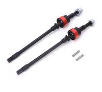 ANKROYU Front CVD Drive Shaft Upgraded High Performance Durable Steel Replacement Parts for SCX10 RC Axial Car Crawler Black 2pcs 105mm