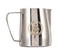 ANKROYU Frothing Pitcher Stainless Steel Coffee Milk Frother 600ml Pointed Mouth Professional Latte Art Tool for Baristas and Home Brewers 304 Food Grade Material (Silver)
