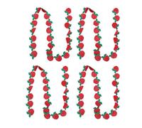 ANKROYU Fruit Pattern Lace Trim Embroidered Ribbon Polyester Elegant Durable Lightweight Customizable for Wedding Decorations Craft Projects 4 Rolls 3.5cm Wide 4 Yards Long