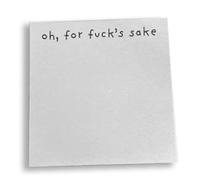 ANKROYU Funny Sticky Note Pad Stylish Humorous Memo Pads for Office Home Desk Supplies Adhesive Paper 50 Pages Multifunctional Novelty Notepads (Type 1)