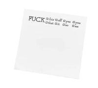 ANKROYU Funny Sticky Note Pad Stylish Humorous Memo Pads for Office Home Desk Supplies Adhesive Paper 50 Pages Multifunctional Novelty Notepads (Type 4)