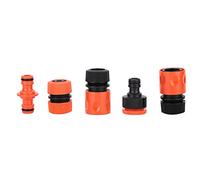 ANKROYU G1/2 ABS Water Pipe Connector Heavy Duty Leakproof Garden Hose Fitting for PVC Irrigation System 5 Pack Durable Tube Joints