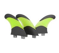 ANKROYU Glass Fibre Skeg Tracking Fin Sturdy Durable Kayak Canoe Rowing Boat Accessory Easy Install Lightweight Portable White Green Blue Orange Yellow 24cm 14cm 4cm 2 (White) (Green)