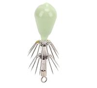 ANKROYU Glow In The Dark Octopus Jig Hooks High Performance Luminous Fishing Lures Saltwater Bait Tackle Stainless Steel Rubber Double Hooks 360 Degree Rotation (22g)
