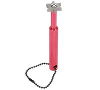 ANKROYU Golf Club Grooving Sharpener Tool V Port U Port Design Rhombus Non Slip Mesh Humanized Longer Handle for Golf Club Cleaning Silver Black Red 110x21x12mm 1PCS (Red)