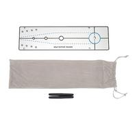 ANKROYU Golf Putting Alignment Mirror Training Aid Professional Portable Putting Practice Tool with Clear Guidelines for Indoor Outdoor Golf Practice Includes Storage Bag and Cue N