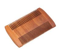 ANKROYU Grate Comb, Natural Sandalwood Wooden Moustaches Combs, Dual Action Teeth Beard Comb, Double Sided Beard Potable Comb, for Beards Moustaches