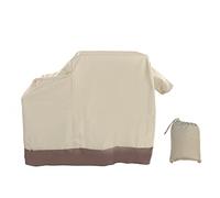 ANKROYU Grill Cover 420D Heavy Duty Oxford Fabric Resistant BBQ Cover for Outdoor Barbecue Grill Protection in Garden Patio Backyard Beige Brown 104x68.5x124cm with Storage Bag
