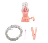 ANKROYU Hand Spool Knitter DIY Craft Tool Quick Knitting Machine Portable Weaver Knitting Device for Sweaters Hats Bracelets Stainless Steel Plastic Easy to Use Lightweight (Pink)
