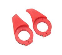 ANKROYU Handlebar Thumb Rest Mountain Bike Grip Wear Resistant Comfortable Auxiliary Handlebar Relieves Wrist Pain for Road Bikes Cycling Accessories Nylon Black 71x33.6mm 1 Pair (Red)