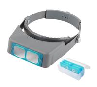 ANKROYU Headband Magnifier with Optical Glass Lenses, Hands-Free Reading Magnifier, Jewelers Magnifying Glasses for Jewelry Repair, Crafts, Precision Work, and Close Inspection
