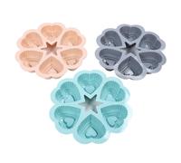 ANKROYU Heart Shaped Cake Pan Silicone Non Stick Baking Set 3 Pcs Heart Muffin Pan for Home Bakers Versatile Heat Resistant Dishwasher Safe