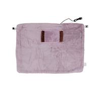 ANKROYU Heated Warm Shawl USB Electric Shoulder Blanket Fast Heating 5V Low Voltage Safe Flannel Heating Blanket for Home Office Outdoor Camping Dormitory (Brown) (Pinkish and Purple)