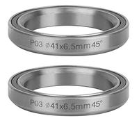 ANKROYU Heavy Duty Bicycle Headset Steel Sealed Bearing Mountain Bike STEM Accessory Durable Anti Headset for Road Bikes Cycling 41MM 47MM 49MM 52MM 2PCS Set (41mm(P03))