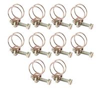ANKROYU Heavy Duty Hose Clamps Zinc Plated Adjustable Double Wire Pipe Clamps for Plumbing Automotive Marine Applications 10PCS Various Sizes 13mm to 100mm Iron Construction (16mm（13-16）)