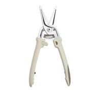 ANKROYU Heavy Duty Kitchen Shears Stainless Steel Professional Grade Poultry Shears for Cutting Meat Chicken Bones Vegetables with Non Slip Ergonomic Handle and Safety Lock 10.2 in (White)