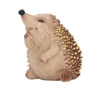 ANKROYU Hedgehog Figurines Realistic Hand Painted Hedgehog Statues Cute Animal Figures Model for Home Garden Decor Gift PVC Material Size 6.5 x 5.6 x 9.4cm