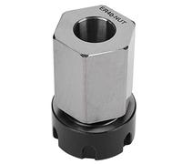 ANKROYU Hex Collet Chuck, Carbon Steel Male Thread Die Collet, Resistant Damage Hexagonal Spindle Collet, Hex Milling Collet for Machining Center (ER40)