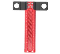 ANKROYU Hole Marking T Ruler Professional Aluminum Alloy Precision Measuring Tool with Etched Scale for Woodworking and Carpentry Projects Red and Black (6 Inch)