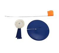 ANKROYU Ice Fishing Tip Up Flag Kit Portable Winter Fishing Indicator Flag Set with Floating Base Strike Alert System for Ice Anglers ABS Stainless Steel 122g Compact Design