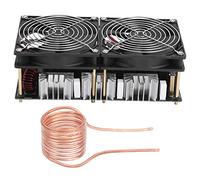 ANKROYU Induction Heating Board Module 2500W with Copper Ring Cooling Fan for Metal Melting Gold Silver Copper Aluminum PCB Material 12V 48V Input Power