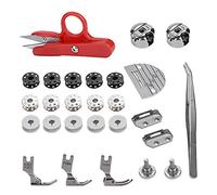 ANKROYU Industrial Flat Bed Sewing Machine Accessories 27pcs Durable Spare Parts Tool Set for Professional Tailors Dressmakers Metal Plastic