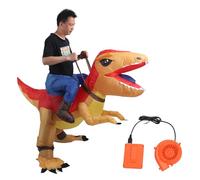 ANKROYU Inflatable Dinosaur Costume Adult Riding Suit Air Blow Up Cartoon Outfit for Holiday Party Cosplay Performance Polyester Material Universal for Men Women Birthday Parties T