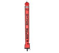 ANKROYU Inflatable Diving Surfaces Marker Buoy, Adjustable Dive Safety Signal with 316 Stainless D Rings, Height Visibility Diver Below Warning for Boat Traffic Avoidance (1.2m) (1.2m) (1.5M)