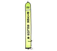 ANKROYU Inflatable Diving Surfaces Marker Buoy, Adjustable Dive Safety Signal with 316 Stainless D Rings, Height Visibility Diver Below Warning for Boat Traffic Avoidance (1.2m)